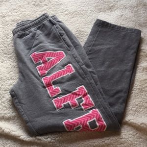 College sweatpants